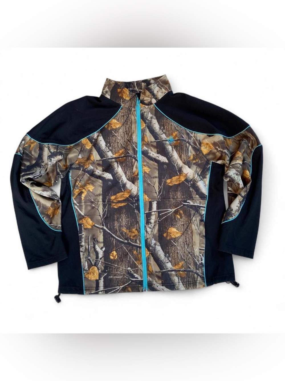 Woman’s Legendary Whitetails Fleece Lined Camo Jacket with Teal Accents